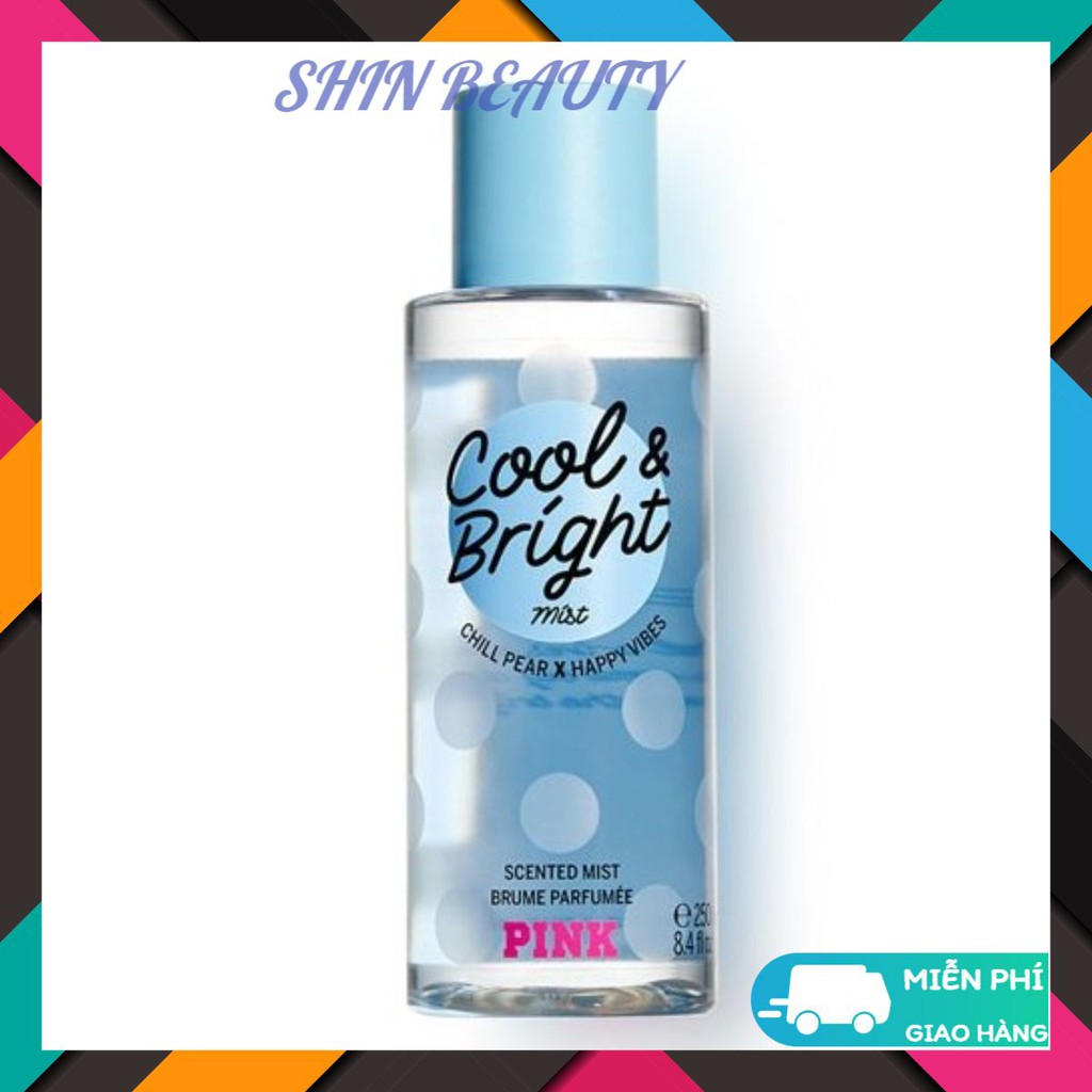 Xịt thơm hương nước hoa toàn thân body mist Victoria Secret Cool & Bright | BigBuy360 - bigbuy360.vn