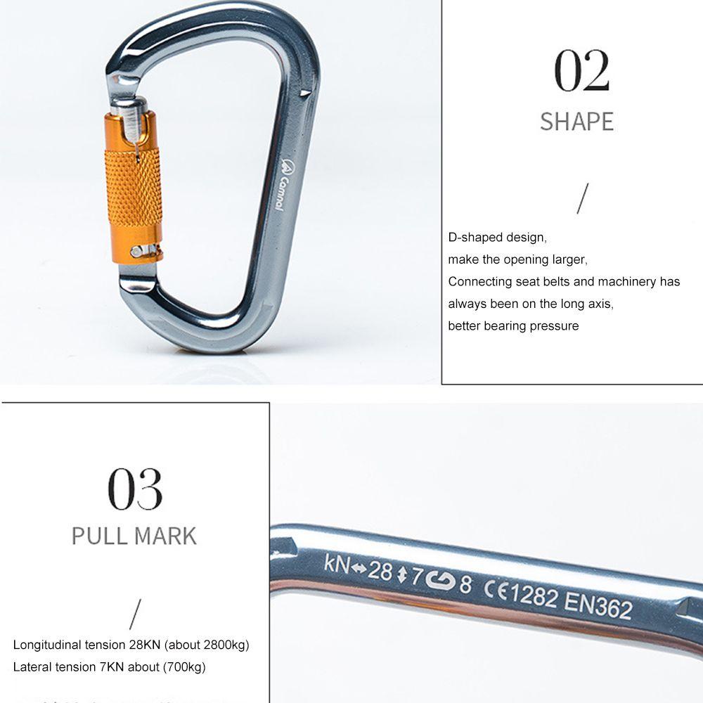 Móc Khóa Leo Núi Bằng Hợp Kim Nhôm Nhiều Màu Sắc Chất Lượng Cao