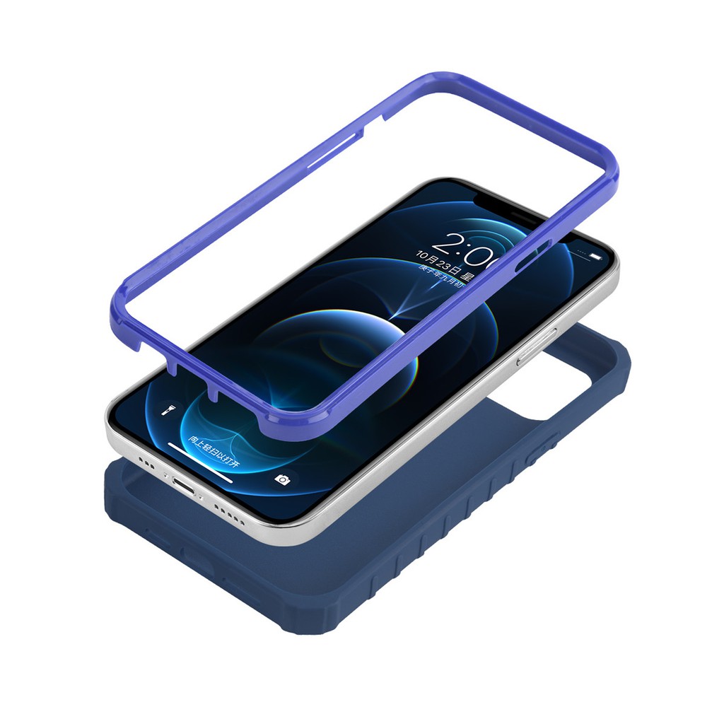 Ốp điện thoại silicon mềm kiểu giáp chống sốc cho iPhone 12 11 Pro Max XS XR 12Mini 6 7 8Plus