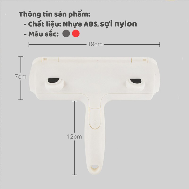 Cây Lăn Tĩnh Điện, Cây Lăn Lông Chó Mèo Làm Sạch Giường, Nệm, Sofa