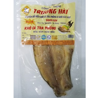 [ĐẶC SẢN AN GIANG] Khô Cá Tra Phồng Châu Đốc hiệu Trương Hải gói 450gram (hút chân không, ATVSTP)  - HSD 4 tháng