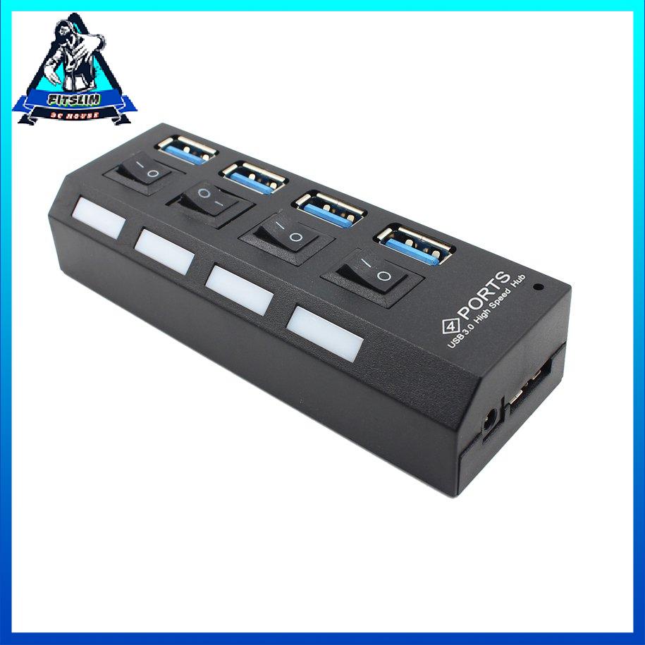 Trung tâm tốc độ cao USB 3.0 di động với bốn cổng riêng biệt nguồn điện [6/7]