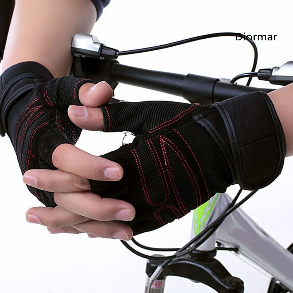 1 Đôi Găng Tay Hở Ngón Tập Tạ Chống Trượt