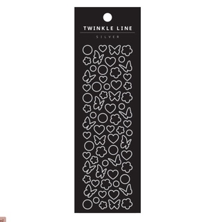 Sticker lấp lánh phong cách hàn Quốc, trang trí sổ tay toploader