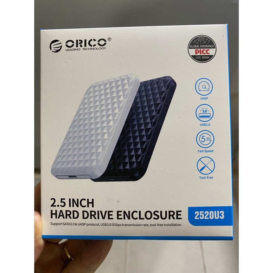 Box Ổ Cứng Orico 2520u3 Usb 3.0 2.5 Inch Sata Hdd Ssd | BigBuy360 - bigbuy360.vn