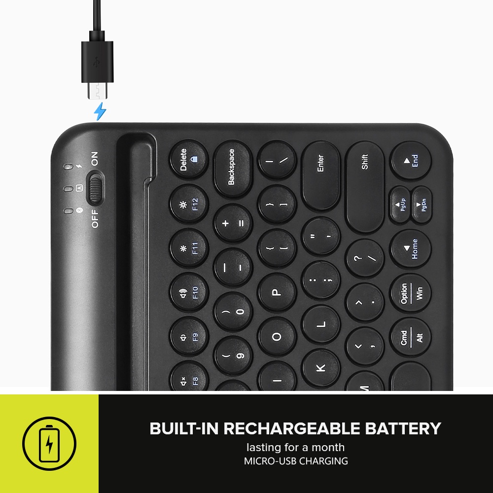 Bàn Phím Bluetooth Không Dây Delux K2213V Kèm Giá Đỡ 78 Phím Cho Windows Mac