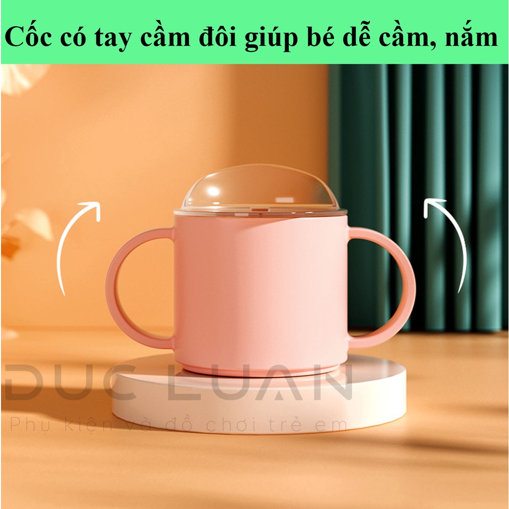 Cốc tập uống chống sặc cho bé từ 1 tuổi - cốc tập uống có tay cầm cho bé