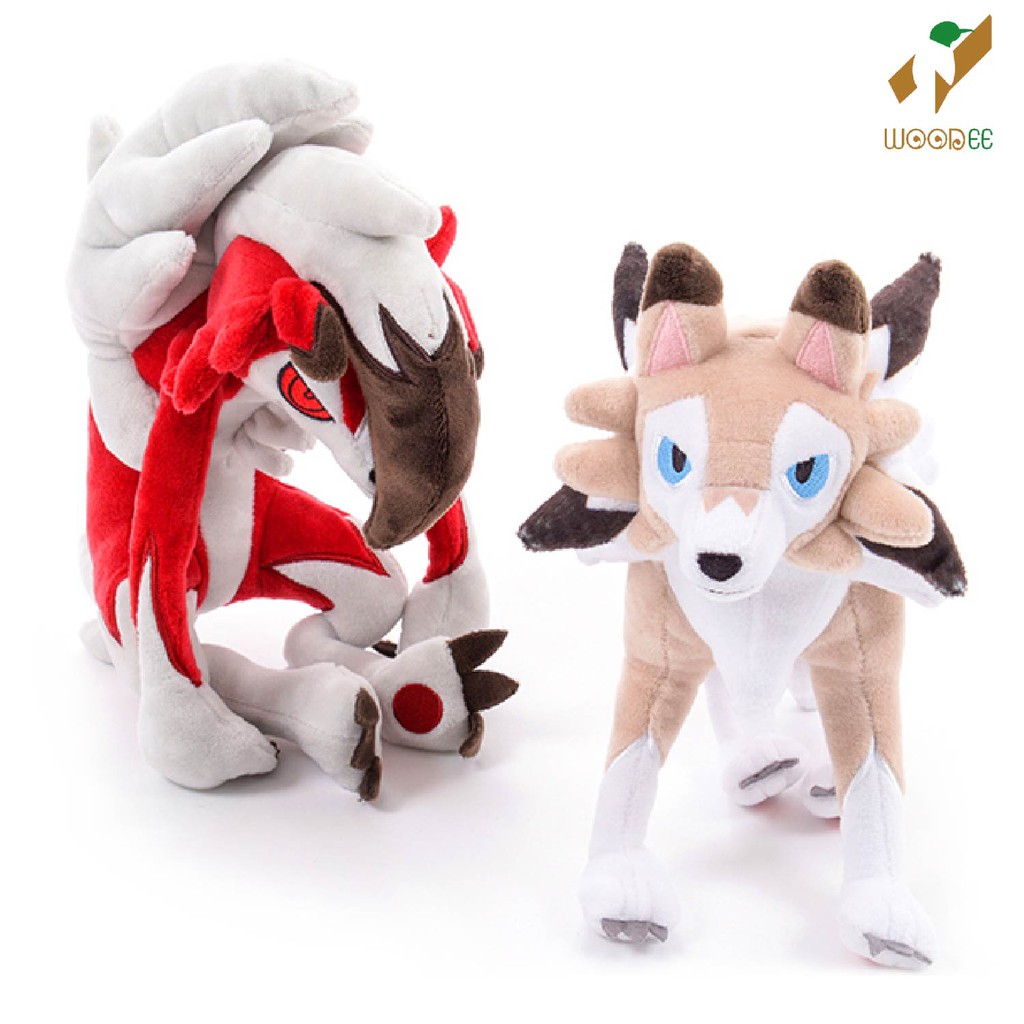 Gấu bông sói Lycanroc (Lugarugan) 3 hình thái 32cm