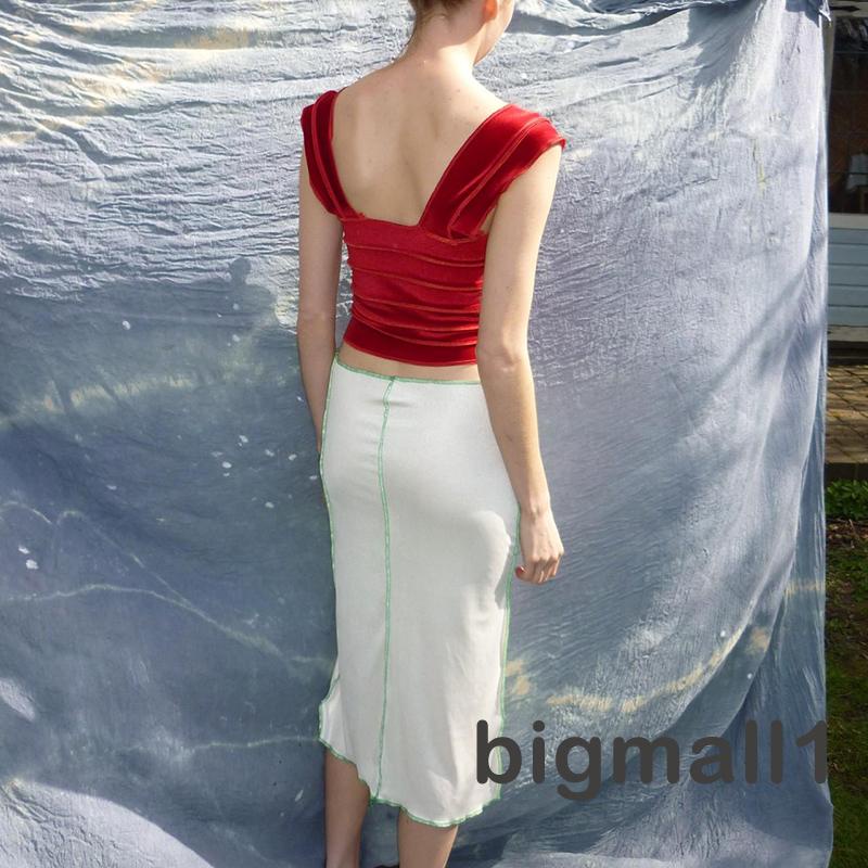 Áo Lửng Không Tay Màu Sắc Đơn Giản Quyến Rũ Cho Nữ