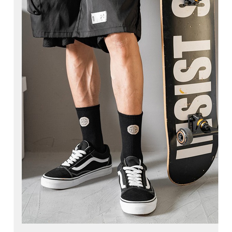 Tất thể thao cổ cao Streetwear Tất cotton cao cấp