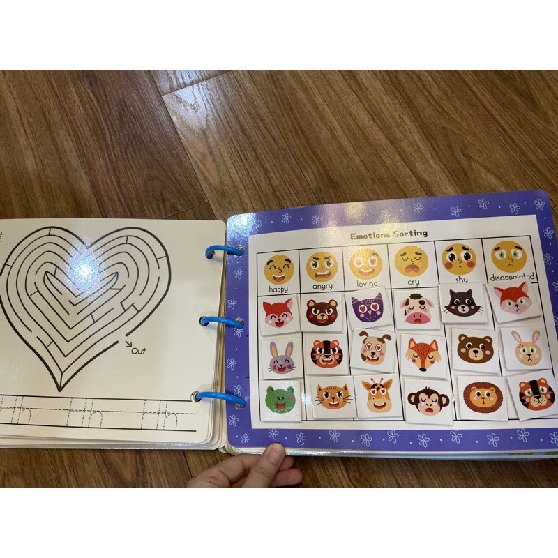 Bộ bóc dán montessori 17 chủ đề giáo dục sớm thông minh cho bé