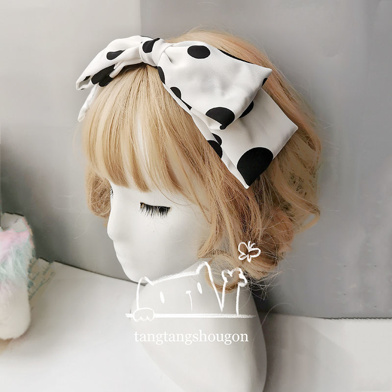 Phụ Kiện Cài Tóc Họa Tiết Bò Sữa Làm Thủ Công Phong Cách Lolita