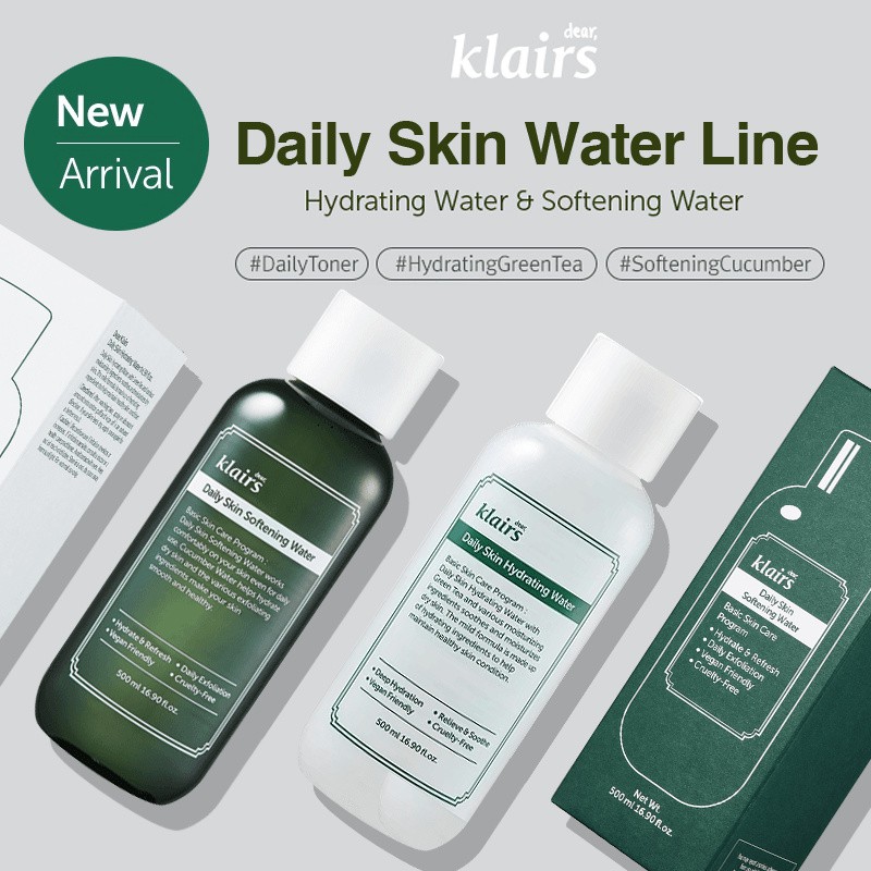 Nước Hoa Hồng Klairs Daily Skin Water 500ml - HAFA BEAUTY _ Klairs Chính Hãng