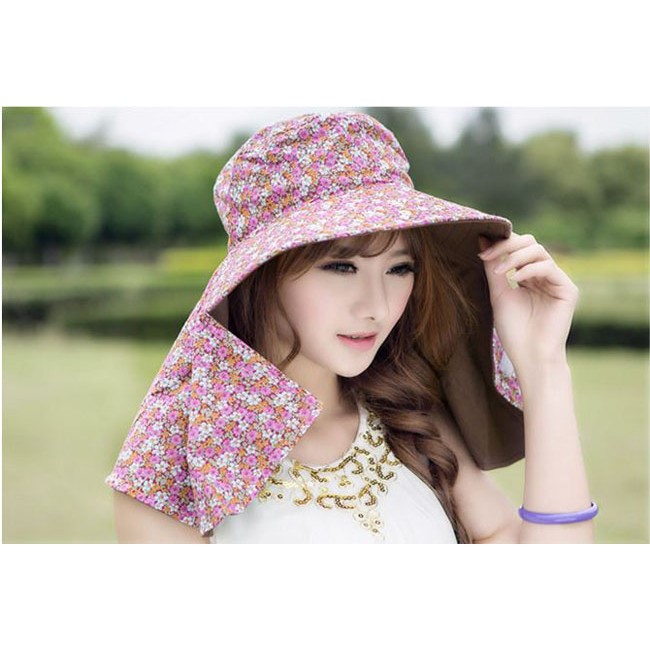 Mũ chống nắng 2 lớp 2 mặt