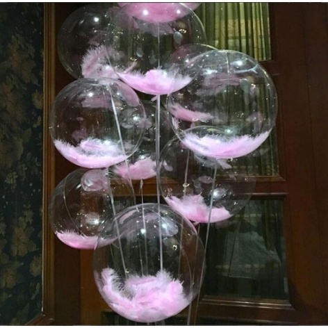 Phụ kiện trang trí bóng jumbo, galaxy lông vũ, decal trang trí sinh nhật, quà tặng...