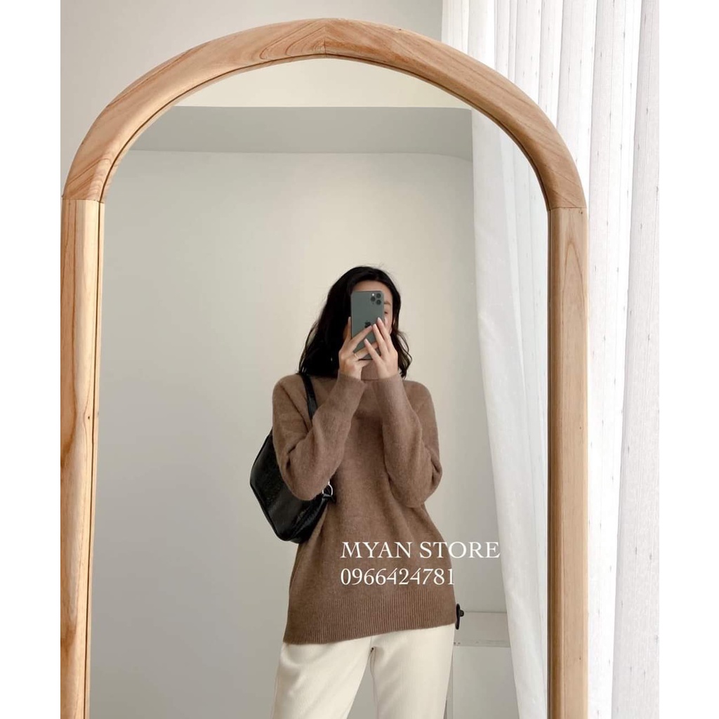[ảnh thật-sẵn] Áo len nữ cổ lọ hàn quốc ôm dáng form co dãn lông cừu | BigBuy360 - bigbuy360.vn