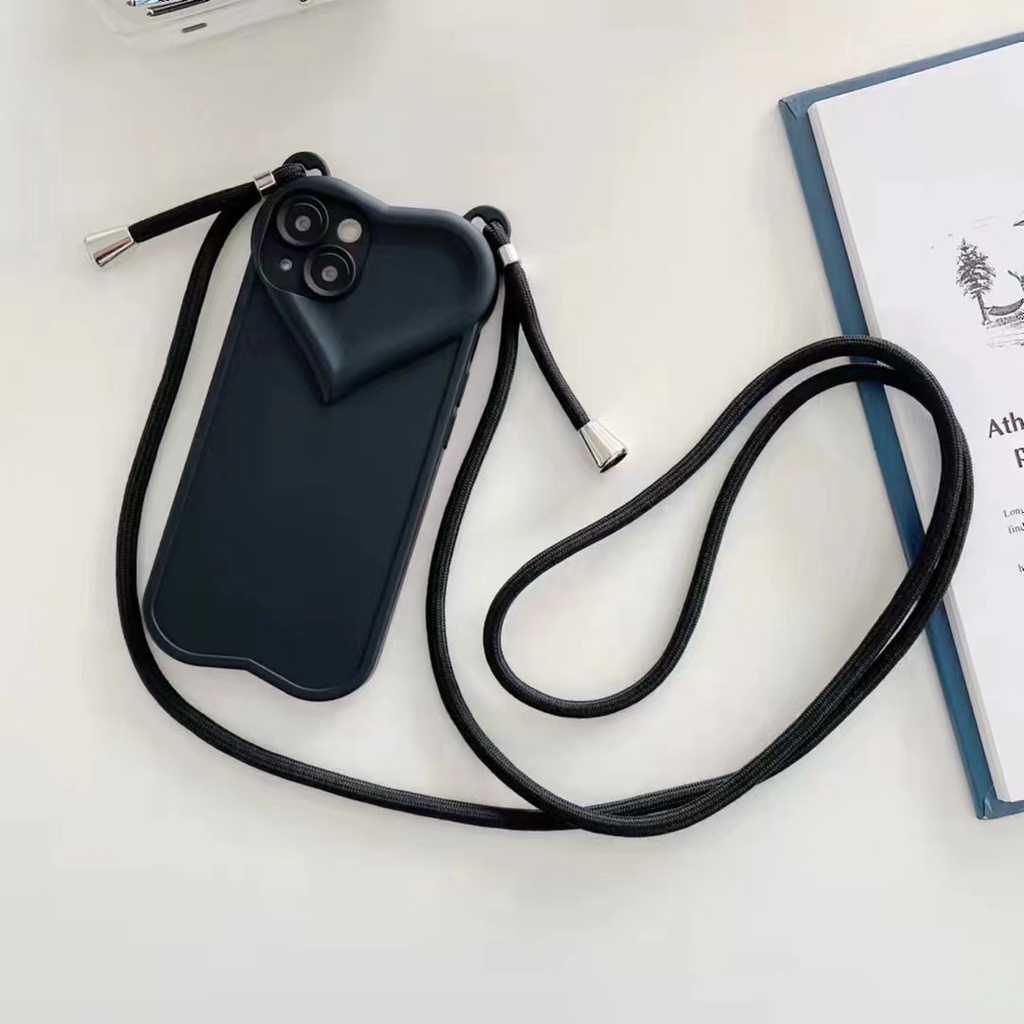 Ốp Điện Thoại TPU Mềm Có Dây Đeo Dài Cho iphone 14pro max 14plus 13 pro max 12 pro max 11 pro max xs max xr x 7 8 PLUS