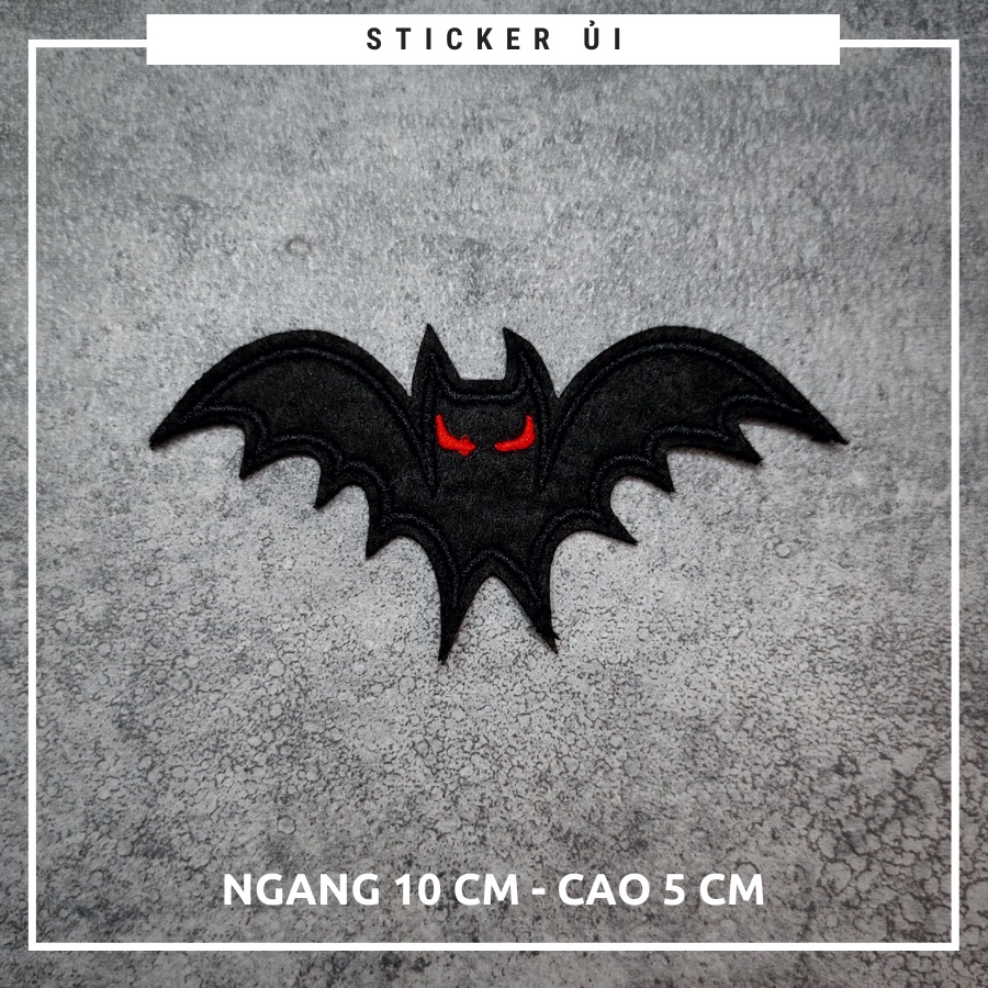 Sticker ủi áo Cao cấp - CÓ SẴN KEO ỦI - dùng làm miếng vá áo, phụ kiện trang trí quần áo, balo, giày, nón