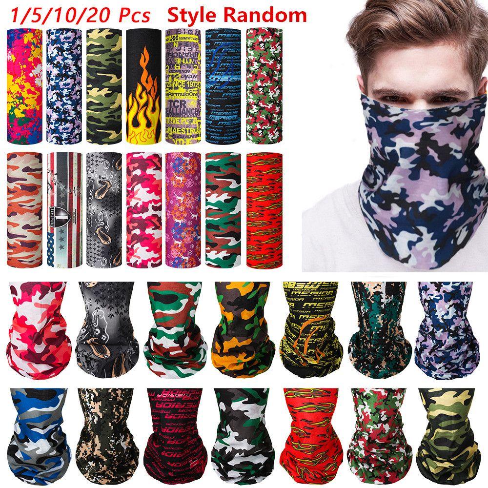 Set 1 / 5 / 10 / 20 Khăn Ống Đa Năng Họa Tiết Rằn Ri Cho Nam Và Nữ