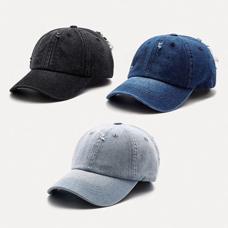 Mũ Lưỡi Trai denim Có Thể Điều Chỉnh Phong Cách hip hop Cho Nam Và Nữ