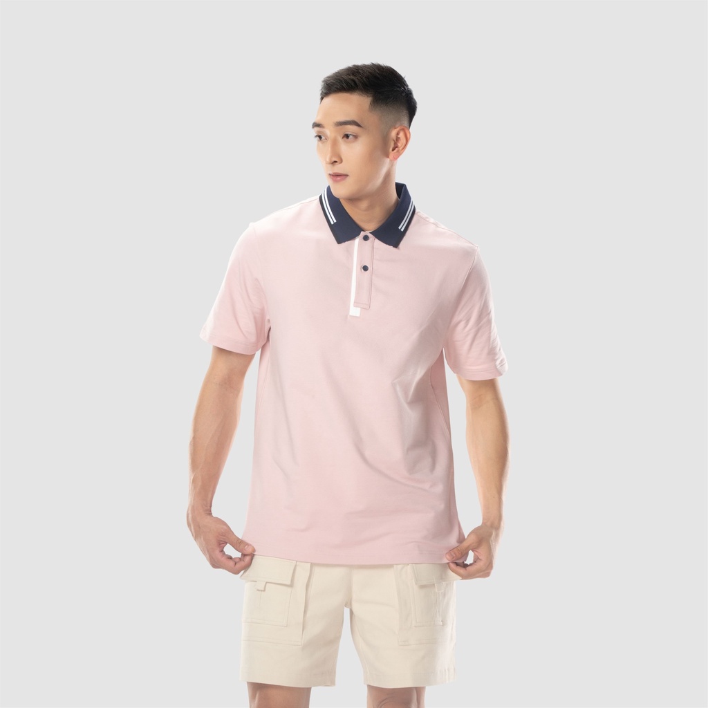 Áo thun polo nam tay ngắn cổ trụ vải cotton CIZA kiểu dáng basic phong cách trẻ trung APNR32