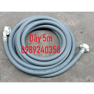 Dây cấp nước máy giặt dài 5m (2 đầu ren)