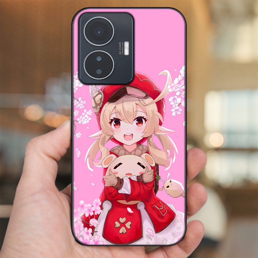 Ốp lưng Vivo Y55 2022 viền đen in hình Klee Genshin Impact