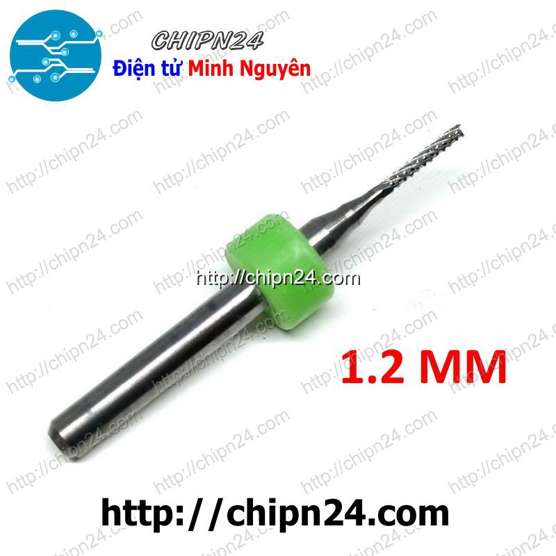 [1 CÂY] Mũi phay mạch in CNC 1.2mm (Mạch điện tử, PCB)