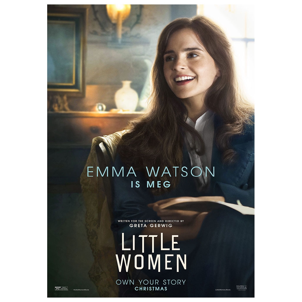 Poster Phim Little Women 2019 Màu Trắng / Vàng Bằng Giấy Kraft Trang Trí Quán bar / Cà Phê