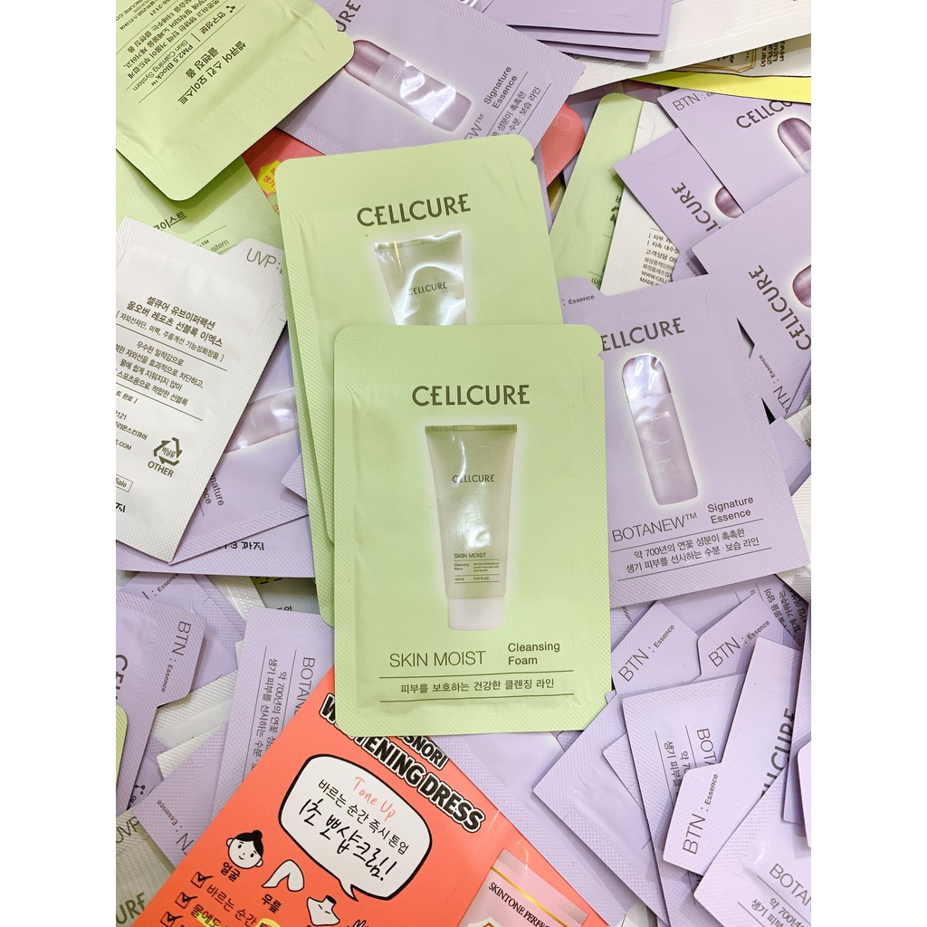[Gói dùng thử] Sữa rửa mặt trắng sáng mịn màng Cellcure Skin Moist Cleansing Foam 3ml | BigBuy360 - bigbuy360.vn