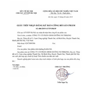 SỮA BỘT KIDFUL BA 900g TĂNG CÂN VÀ PHỤC HỒI THỂ TRẠNG