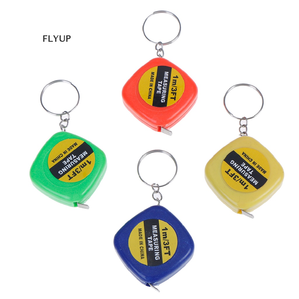 1 Thước Dây Mini 1m Dạng Móc Khóa Có Thể Rút Lại Tiện Dụng