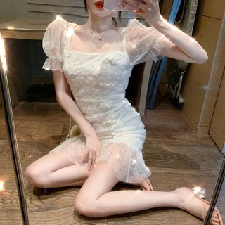 [TONGHSD40 - Giảm 40K]  Đầm voan trắng cổ tích