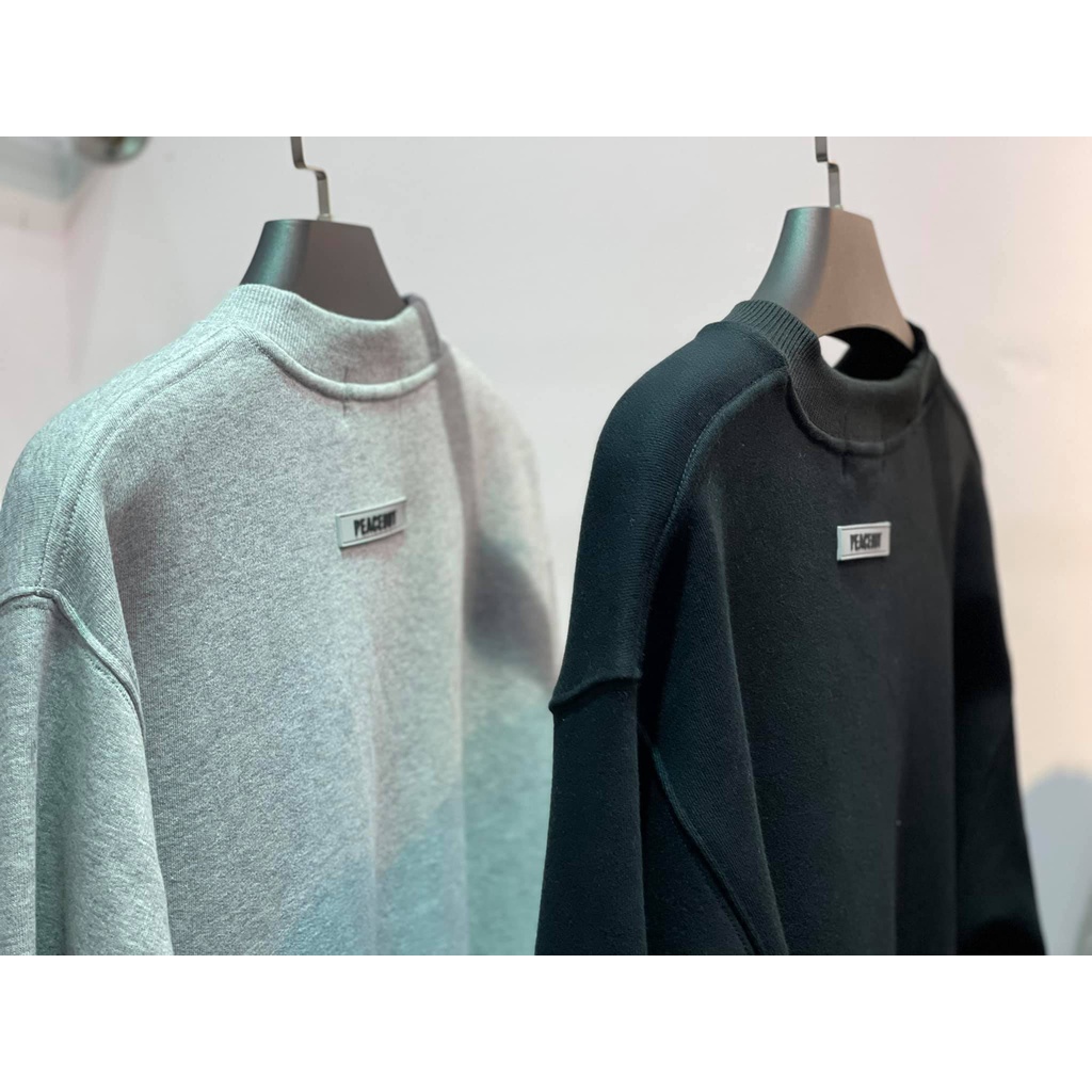 ÁO SWEATER OVERSIZE TRƠN PEACEOUT