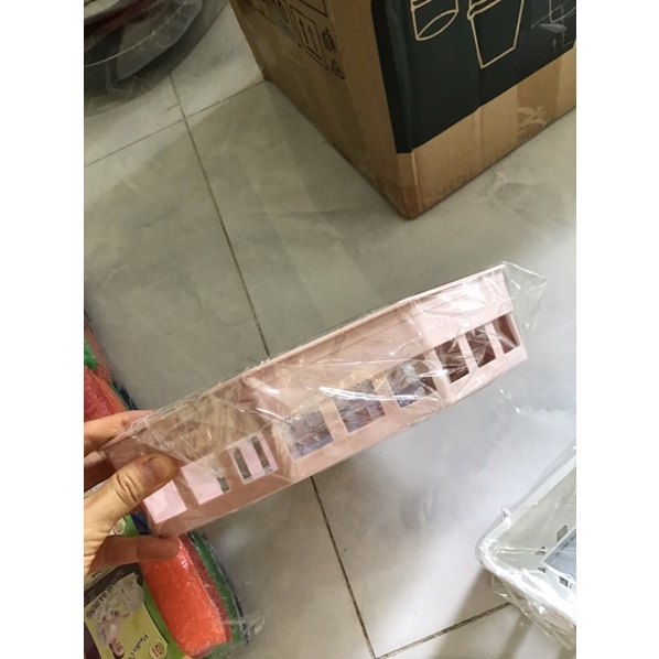 Khay tam giác dán tường Hokori, kệ góc nhà tắm dán tường loại xịn