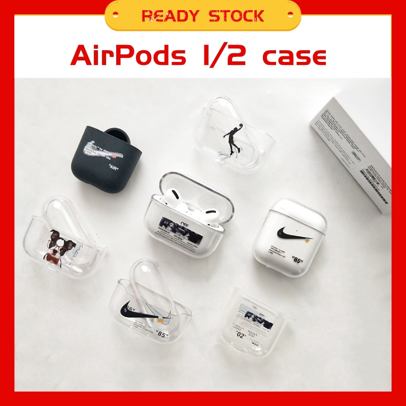 Vỏ bảo vệ hộp sạc tai nghe Airpods 1/2 trong suốt