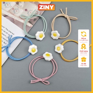 Dây cột tóc hình trứng ốp la dễ thương cho bé ziny