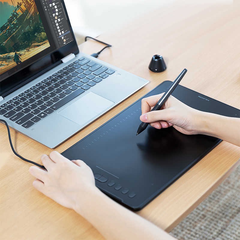 Bảng vẽ HUION Inspiroy H1161 vùng làm việc lớn, hỗ trợ máy tính & Android