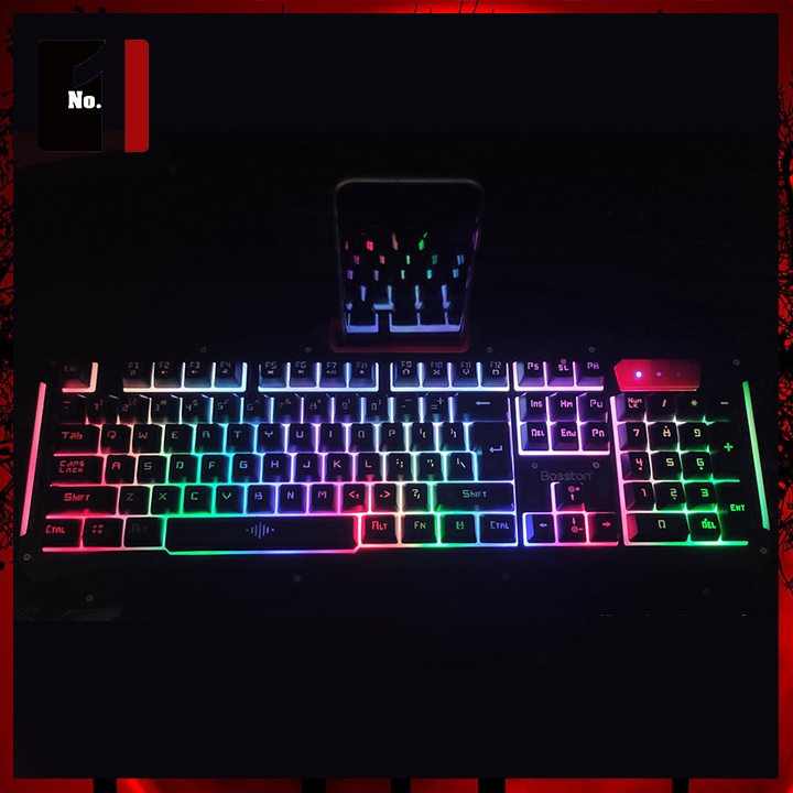 Bàn Phím Gaming Máy Tính BOSSTON R700 Led Rgb Bàn Phím Vi Tính Laptop Pc Chơi Game Giá Rẻ Có Dây