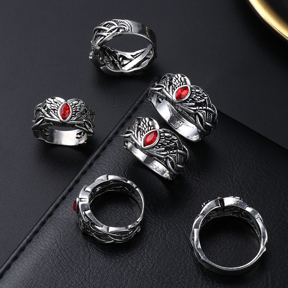 Nhẫn Kiểu Dáng Đôi Cánh Bằng Thép Không Gỉ Sành Điệu Cho Nam