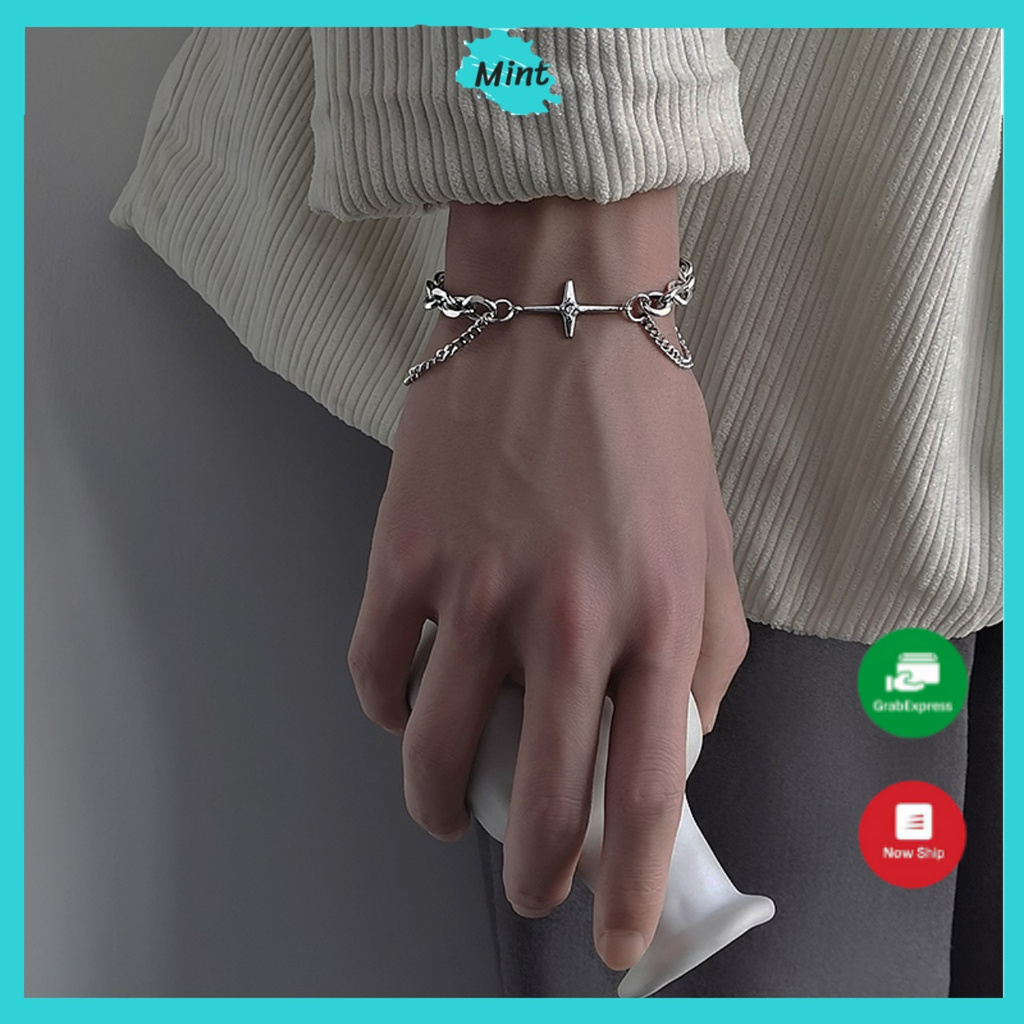 Vòng Tay Cá Tính Xích Lớn ❤️FREESHIP❤️ Lắc Tay Unisex Phong Cách HipHop Hàn Quốc