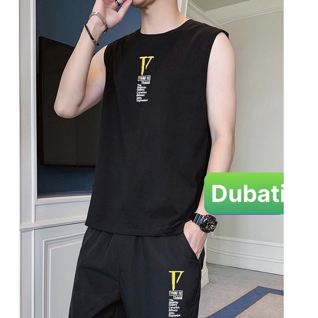 BỘ BA LỖ THỂ THAO ĐEN V HOT BOBOY TẬP GYM VẢI THUN LẠNH NHẬP KHẨU SIÊU THOÁNG MÁT - DUBATI FASHION