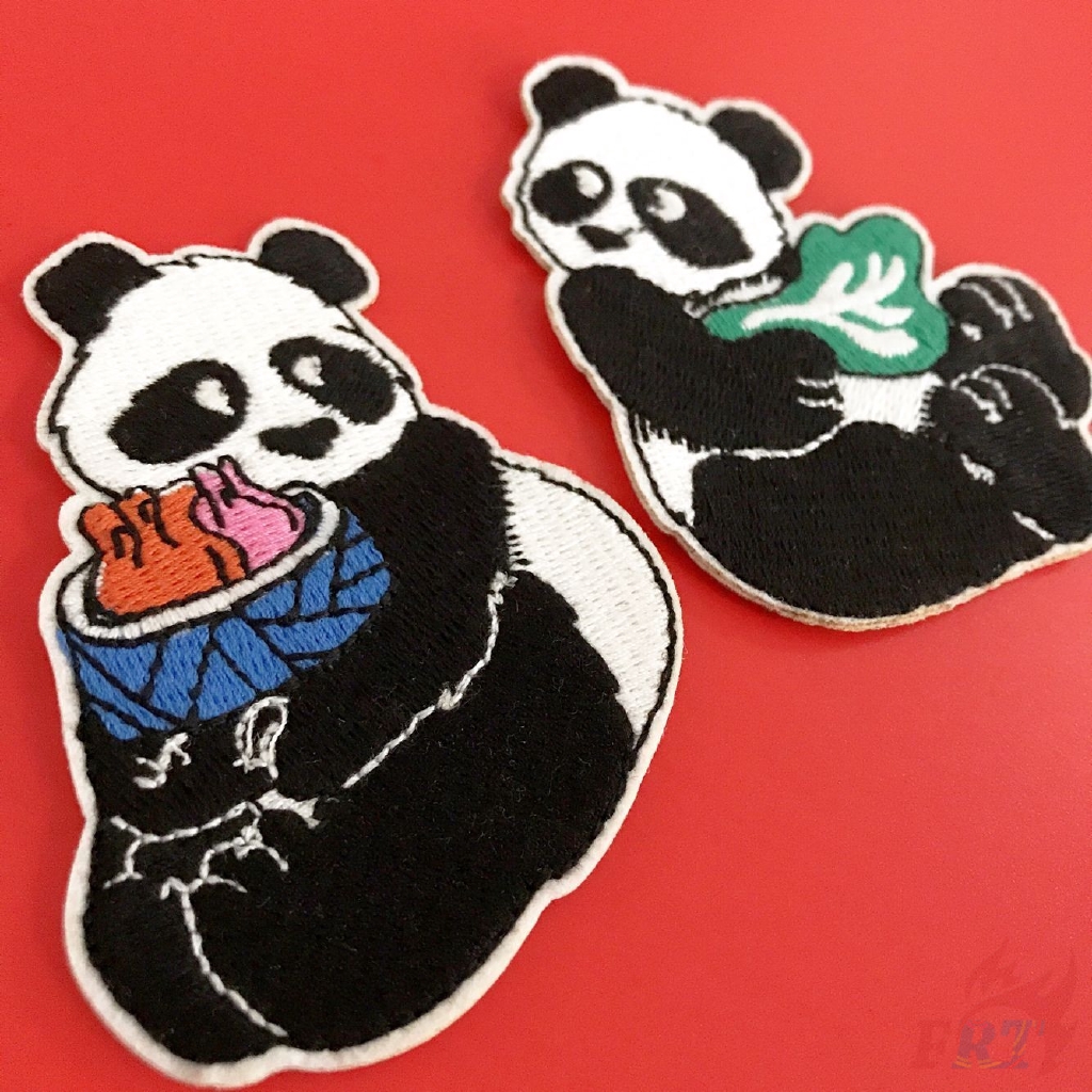 ❀ Miếng Dán Ủi Hình Gấu Trúc Dễ Thương ❀ 1pc Tự Làm May Trên Các Bản Vá Lỗi