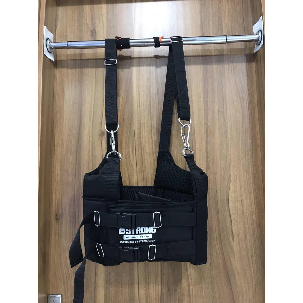 ĐAI TREO XÀ CỘT GIÃN SỐNG BESTRONG - BELT BESTRONG CÓ MÓC SẮT TIỆN LỢI