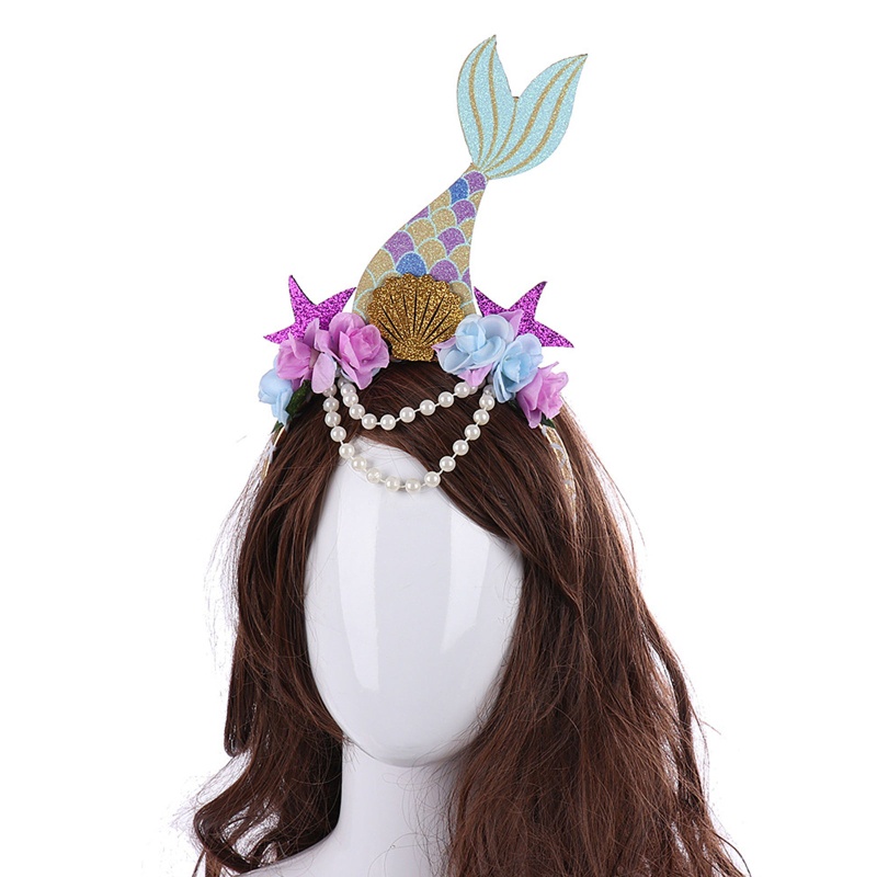 Flgo Băng Đô Hình Đuôi Nàng Tiên Cá Lấp Lánh Thời Trang Tiệc Giáng Sinh / Halloween