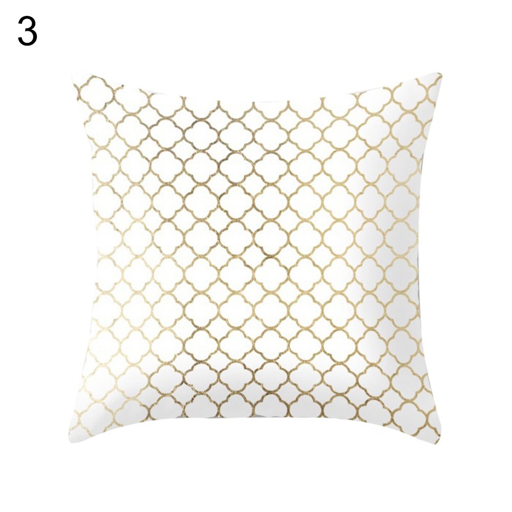 Vỏ gối họa tiết tông vàng sang trọng cho ghế sofa