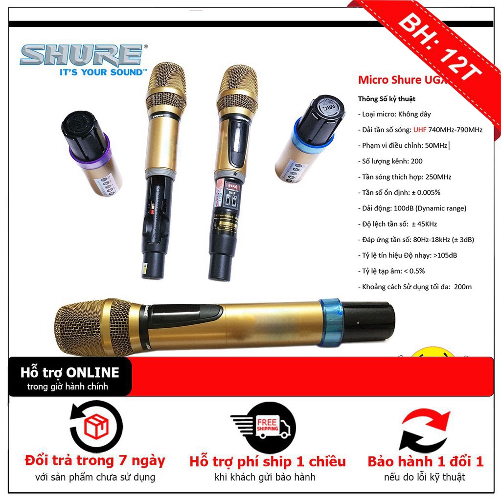 [ Giảm giá 10%] Micro không dây Shure UGX50 - hàng chất lượng