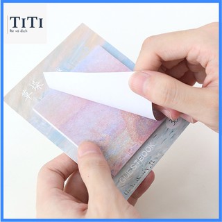 Giấy note/ghi chú hoạ tiết tranh sơn dầu