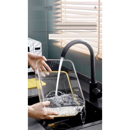 Hộp nhựa đựng thực phẩm, hộp đựng thức ăn tủ lạnh trong suốt có khay lót đáy, nhựa cao cấp, an toàn - Xuất Khẩu EU