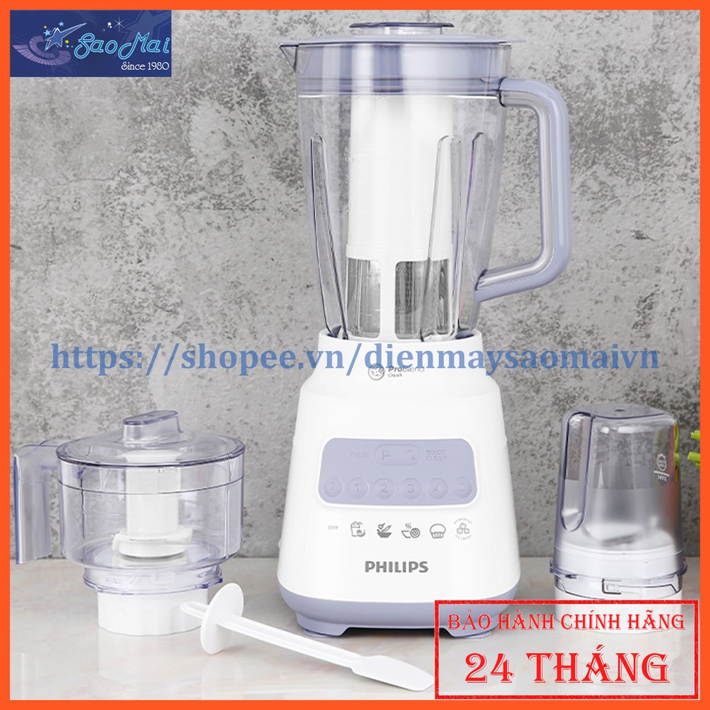 Bảo hành chính hãng - Máy xay sinh tố Philips HR2223 thay thế cho model HR2118